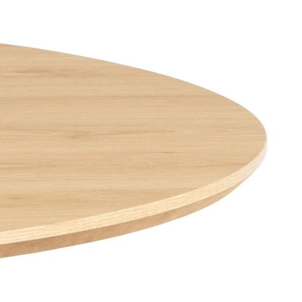 Stół Cadiz okrągły 120cm naturalny/czarny - ACTONA